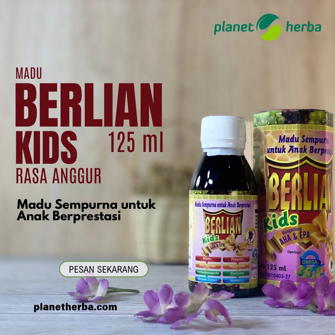 Madu Berlian Kids (Anggur/Stroberi) 125ml